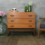 Vintage G-Plan Quadrille Teak Chest of Drawers