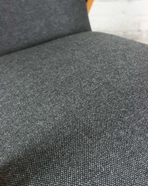Mid century vintage upholstered armchair – one of a pair