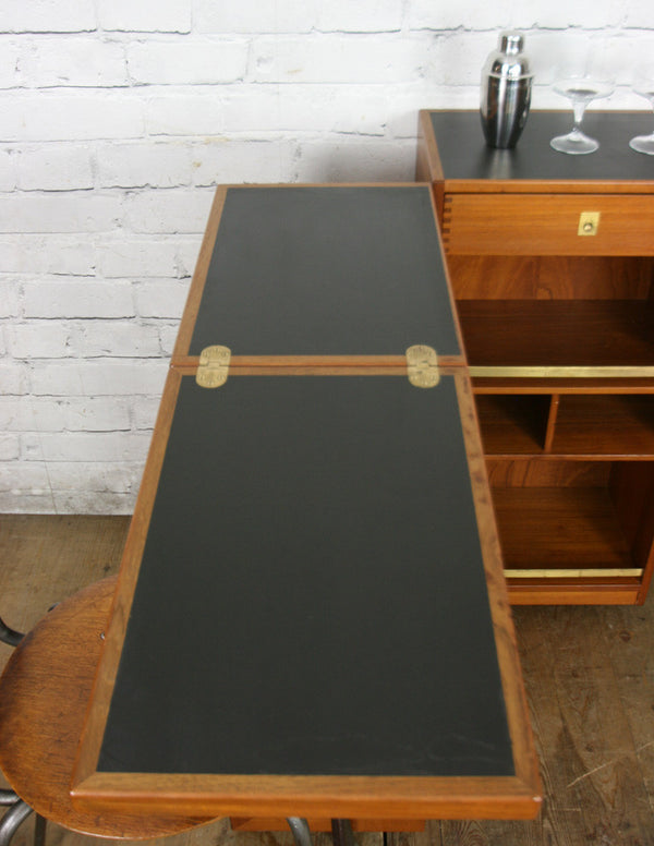 Mid Century Drylund Danish Teak Captains Bar