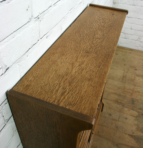 Vintage Oak Barristers Sectional Bookcase
