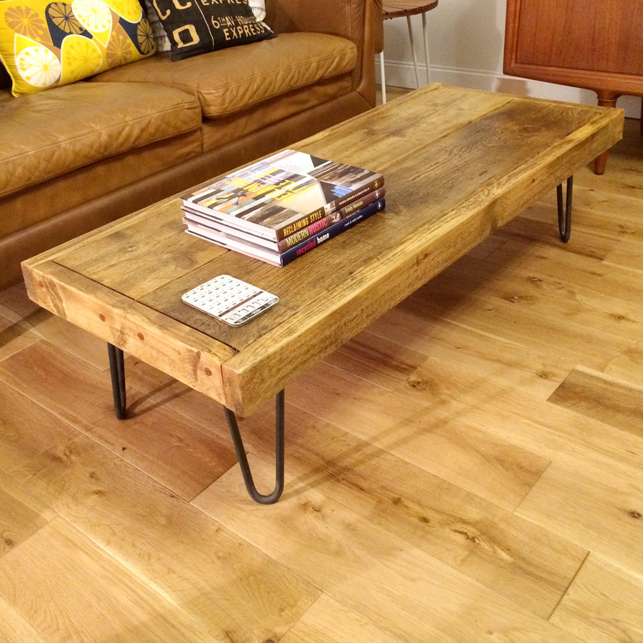 'The Hairpin' Rustic Coffee Table - MADE TO ORDER