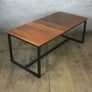 'The Harnall' Reclaimed Iroko Steel Framed Dining Table (Bespoke/Made to order)
