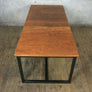 'The Harnall' Reclaimed Iroko Steel Framed Dining Table (Bespoke/Made to order)