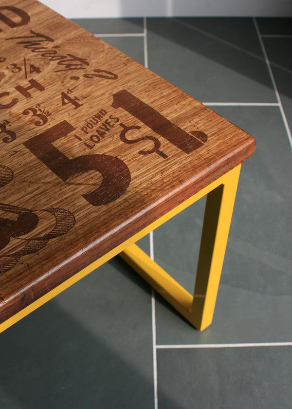 *LIMITED EDITION* 'The Harnall – Taste Delight' Foodie inspired Iroko Coffee Table