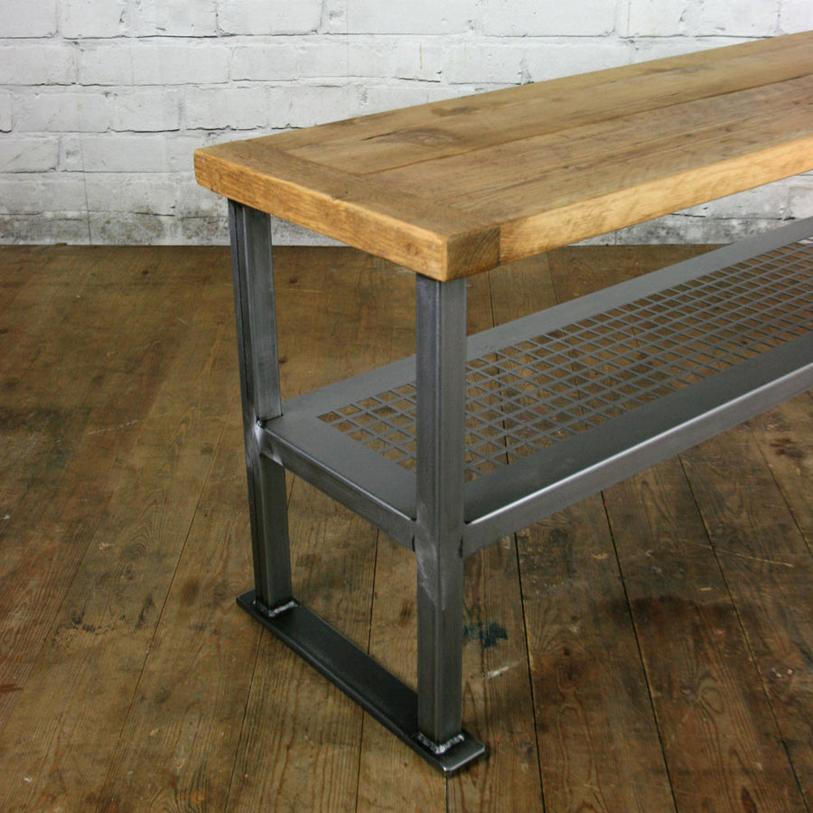 *NEW SIZE* Rustic Industrial Shoe Bench * 1 in stock *