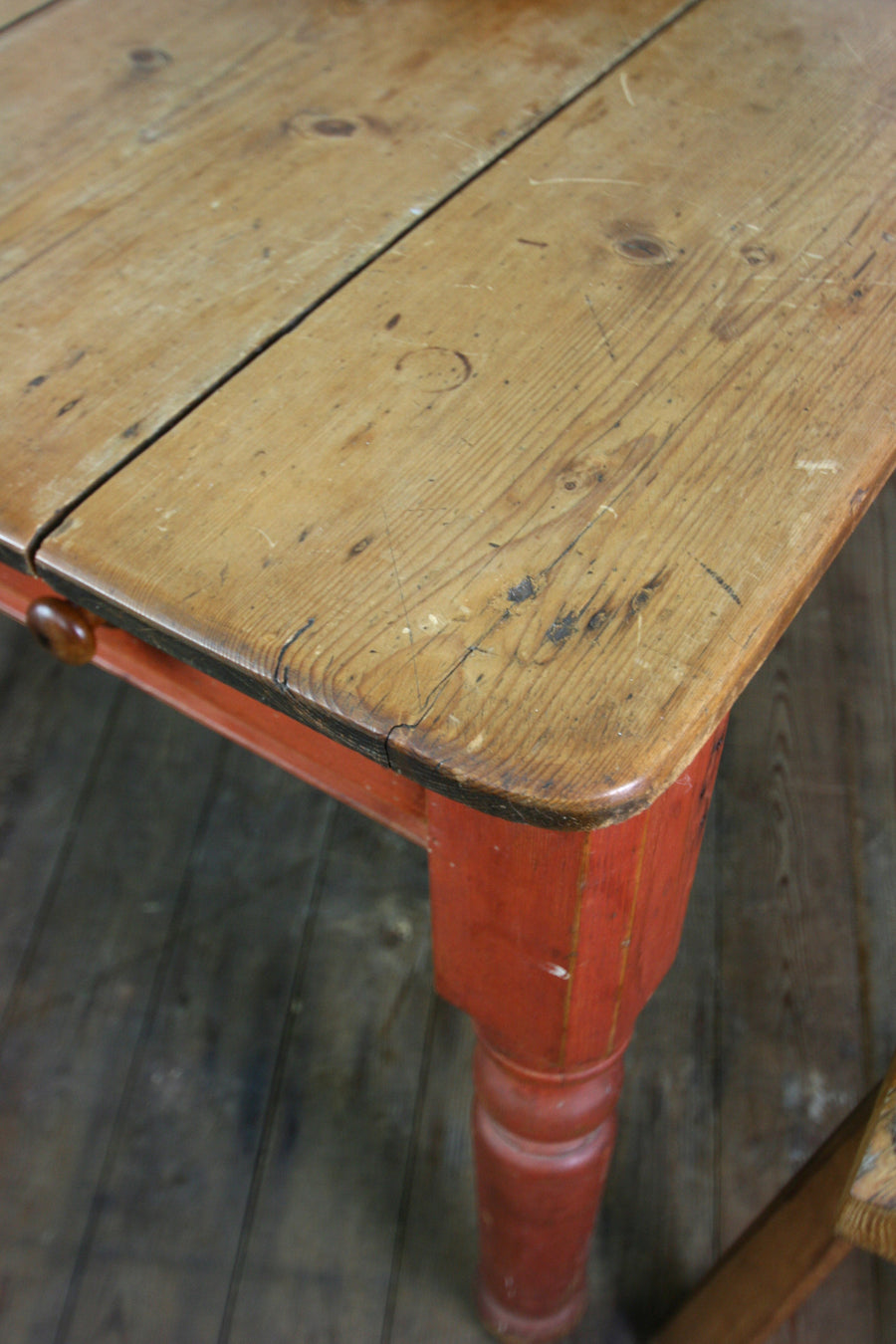 Vintage victorian rough luxe farm kitchen table