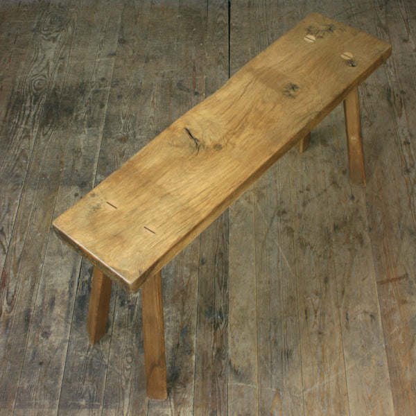 Rustic Vintage Oak Bench