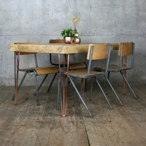 Rustic Copper Hairpin Dining Table *One in Stock*