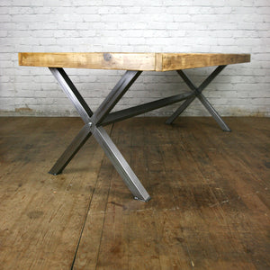 'The Steel X-Frame' Dining Table