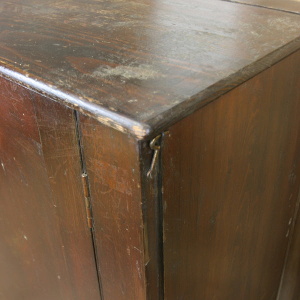 Vintage Rustic Pine Storage Cupboard