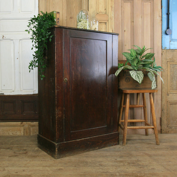 Vintage Rustic Pine Storage Cupboard