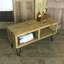 'The Hairpin' Rustic Media Unit - SMALL - *1 Oak Finish in stock*