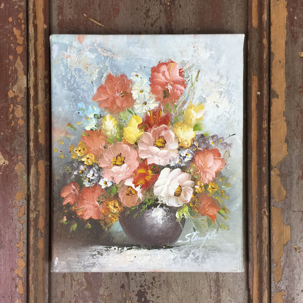 Vintage Oil Painting on Canvas 200x250mm