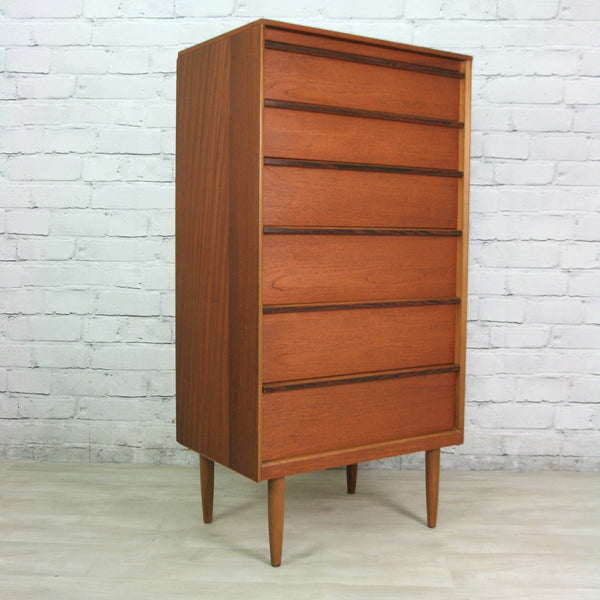 Vintage Austinsuite Teak & Rosewood Tallboy Chest of Drawers