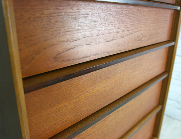 Vintage Austinsuite Teak & Rosewood Tallboy Chest of Drawers