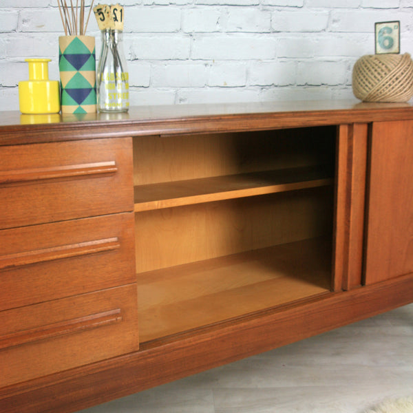 Vintage Mid Century White & Newton Teak Sideboard