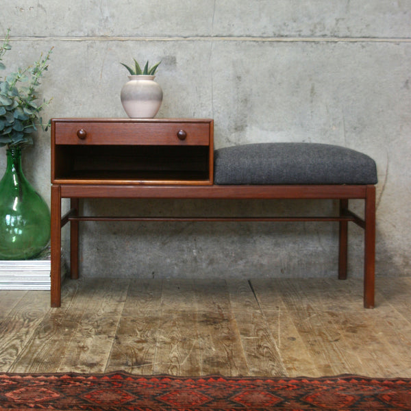 tingström_engström_&_myrstrand_teak_telephone_seat_bench