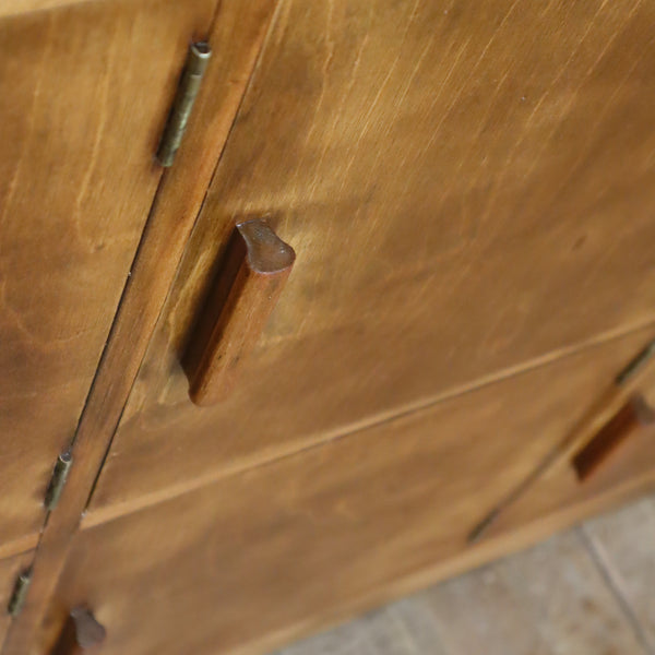 Vintage School Gym Wooden Lockers - 1405g