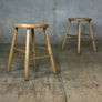 Rustic Elm Stools ( 2 x available)