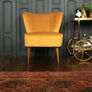 Mid Century Bartholomew Cocktail Chair - Mustard Gold Velvet