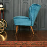 Mid Century Bartholomew Cocktail Chair - Teal Velvet