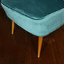 Mid Century Bartholomew Cocktail Chair - Teal Velvet