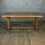 Bespoke order for Amelie - 1 x Vintage 1920'S Heals Oak Dining Table, 1 x Rustic Vintage Oak Bench, 3 x Rustic Oak Stool / Table