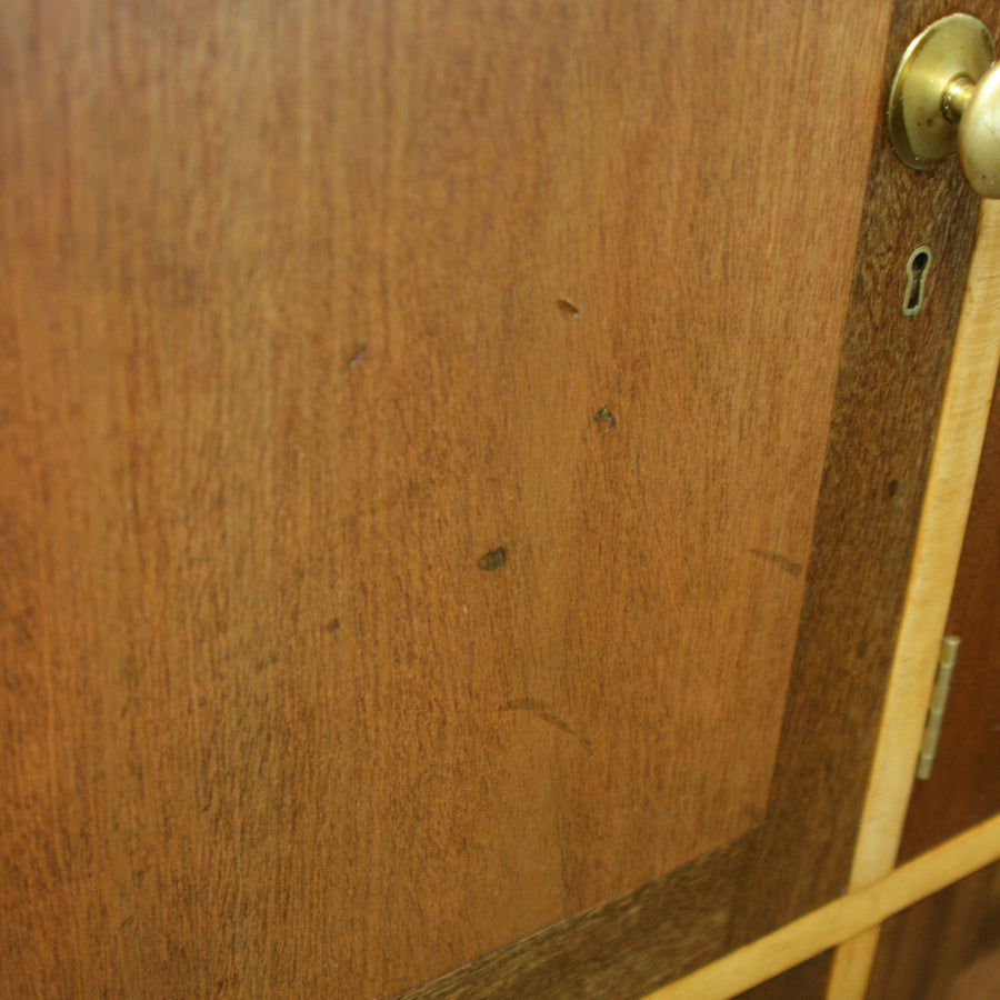 Vintage Mid Century School Wooden Lockers - 1706c