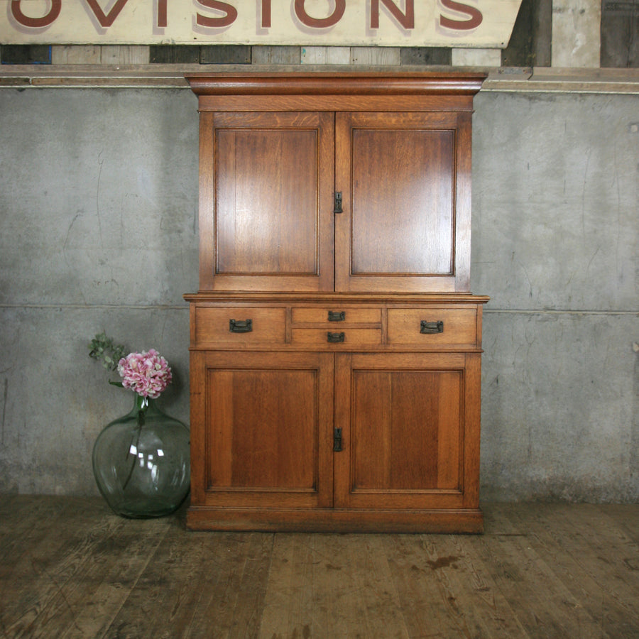 antique_oak_rustic_apothecary_cabinet