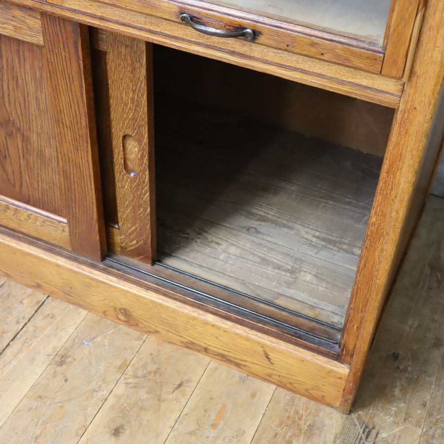Vintage Oak Haberdashery Cabinet - 0701j