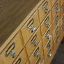 Vintage Oak Library Index Cabinet