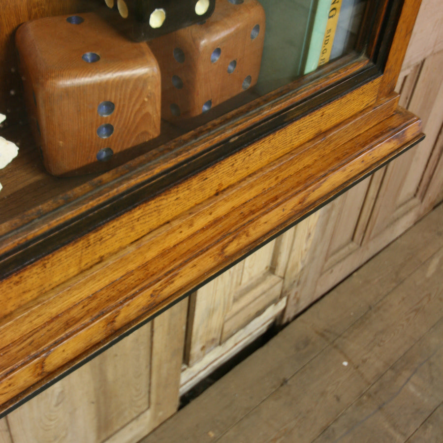 vintage_antique_oak_shop_kitchen_display_cabinet