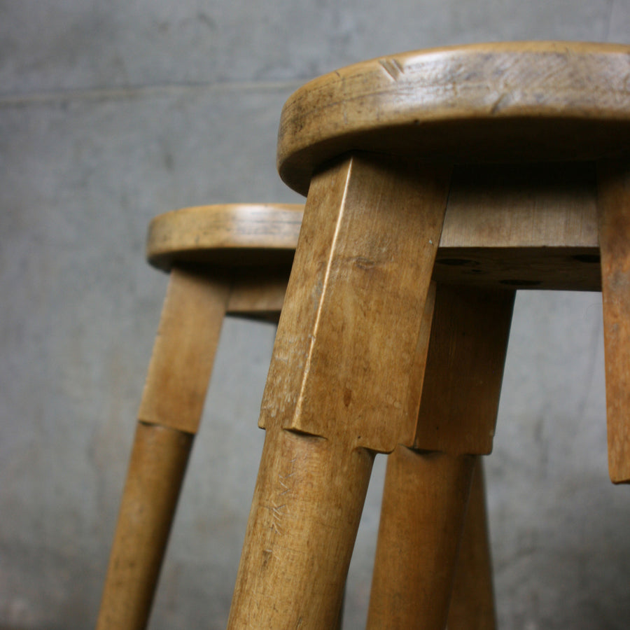 Rustic Oak Stool / Table