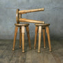 Rustic Oak Stool / Table