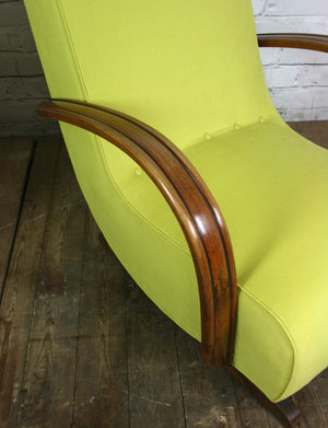 Vintage Art Deco Mid Century Rocking Chair #2