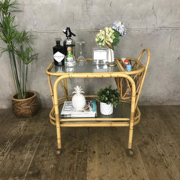 vintage_bamboo_tiki_boho_rattan_drinks_trolley_bar_cart