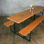 Vintage Biergarten Pine Beer Table & Benches