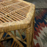 Vintage Bohemian Bamboo & Cane Side Table x 2 Available