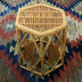 Vintage Bohemian Bamboo & Cane Side Table x 2 Available
