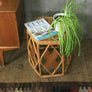 Vintage Bohemian Bamboo & Cane Side Table x 2 Available