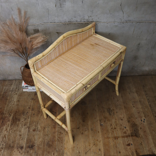 vintage_boho_rattan_cane_bamboo_dressing_table
