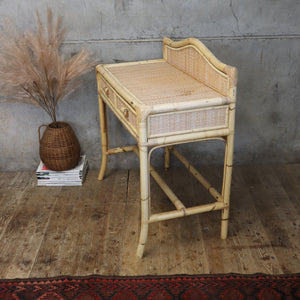 vintage_boho_rattan_cane_bamboo_dressing_table