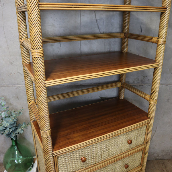 vintage_boho_rattan_cane_bamboo_shelving_storage_bookcase