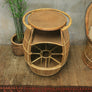 Vintage Boho Tiki Drinks Trolley Bar Cart
