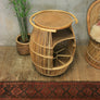 Vintage Boho Tiki Drinks Trolley Bar Cart