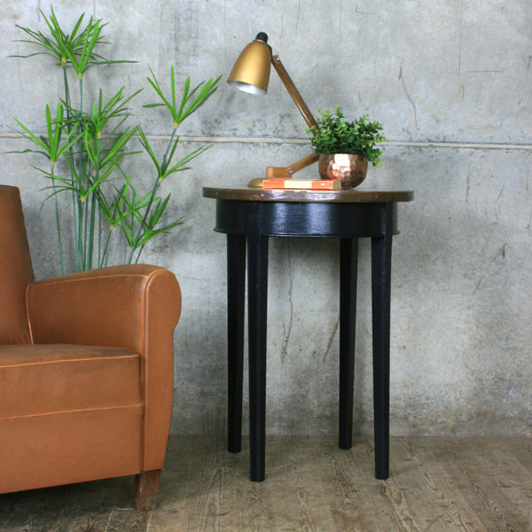 Vintage Copper Painted Occasional Table