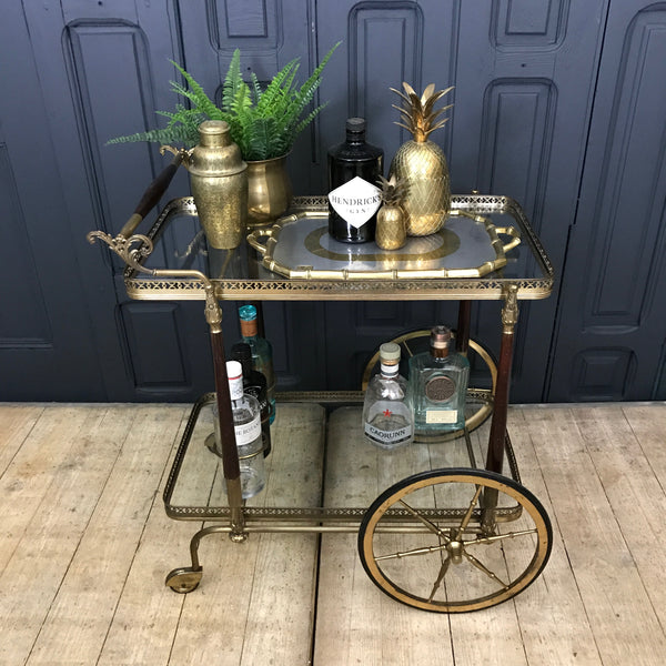 Mid Century French Drinks Trolley / Bar Cart #0518