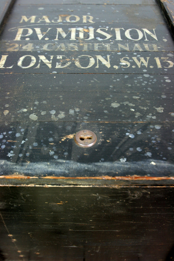 Vintage Major Royal Marines/Army Travelling Trunk