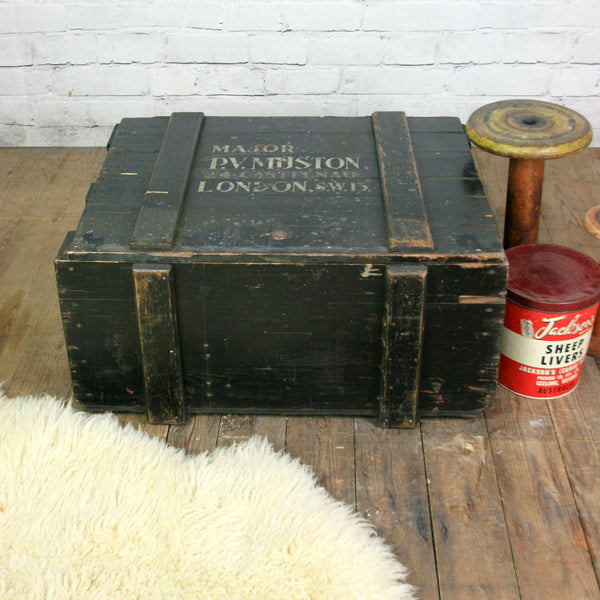 Vintage Major Royal Marines/Army Travelling Trunk