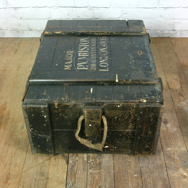 Vintage Major Royal Marines/Army Travelling Trunk